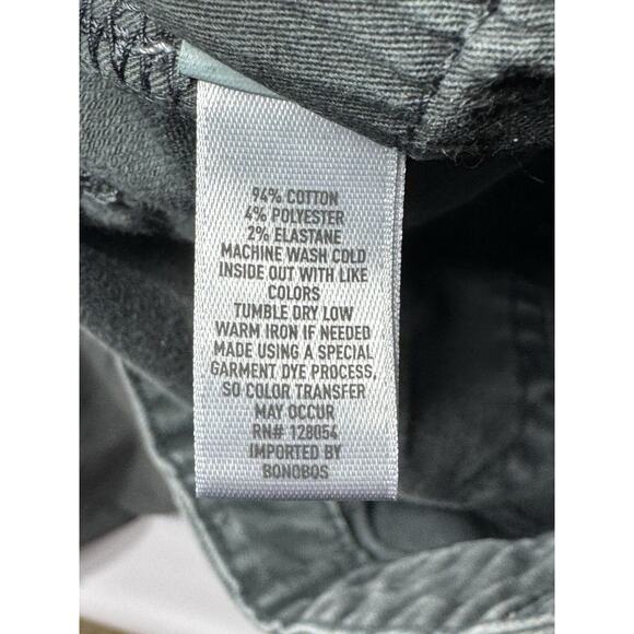 Bonobos Denim Men’s Slim Tapered Leg Raw Hem Gray Denim Jeans - Size 34x29 - Picture 8 of 8